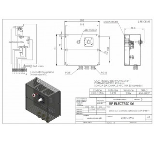 CONTROLLO ELETTRONICO FINO A 5KW 230V 0°-30°C