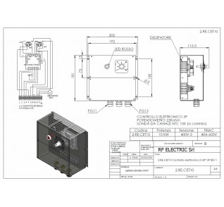 CONTROLLO ELETTRONICO FINO A 10KW 400V-3 0°-30°C