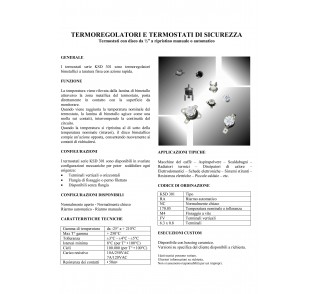 TERMOSTATO A DISCO 120°C RIARMO MANUALE