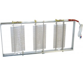 RESISTENZA 6KW 400V-3 500x240 A FILO MONTATA SU TELAIO
